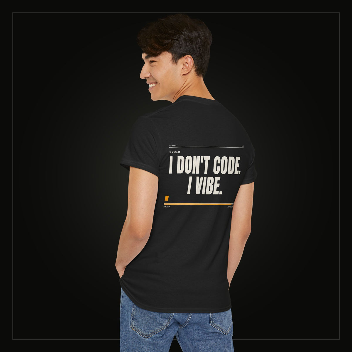 I Don't Code. I Vibe. — Heavyweight Tee