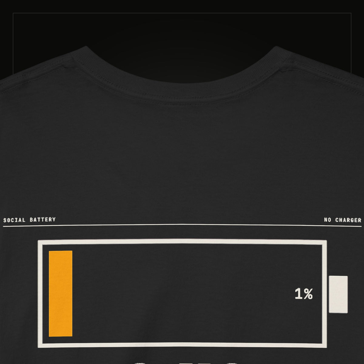 Social Battery 1% — Heavyweight Tee