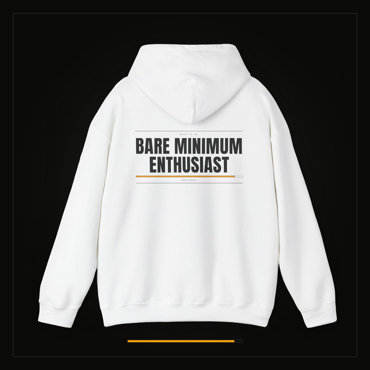 Bare Minimum Enthusiast — Heavyweight Hoodie