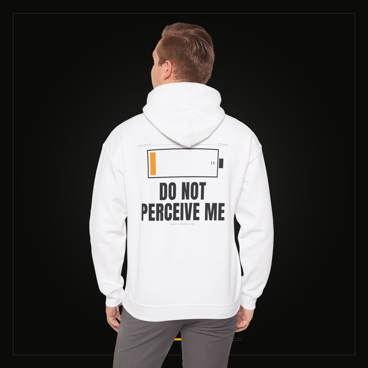 Social Battery 1% — Heavyweight Hoodie