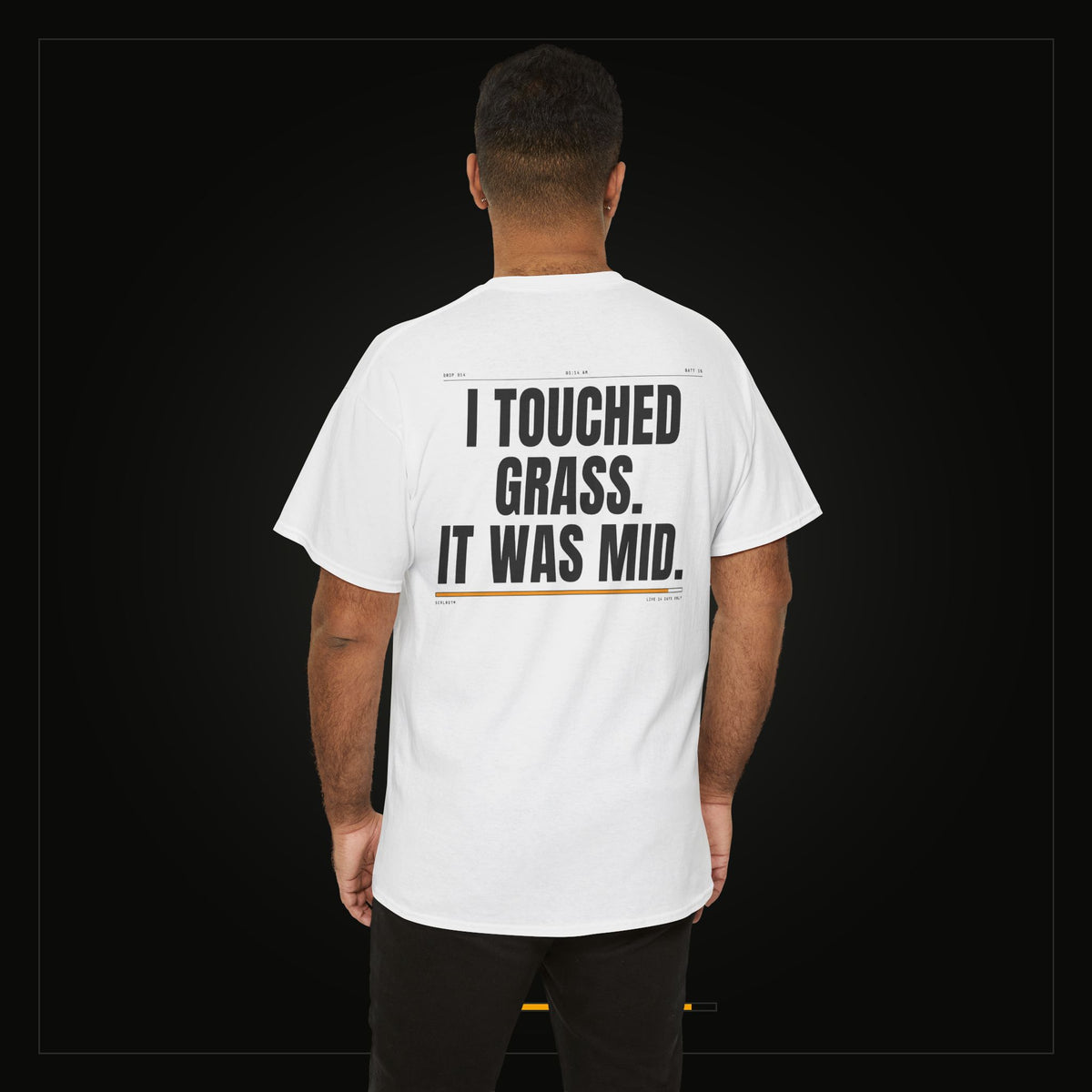 I Touched Grass. It Was Mid. — Heavyweight Tee